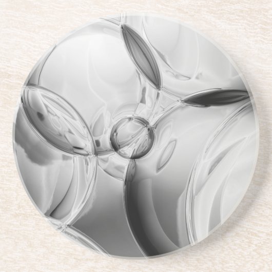 Dessous De Verre En Grès Bulles noires (Devant)