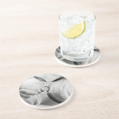 Dessous De Verre En Grès Bulles noires (Côté)