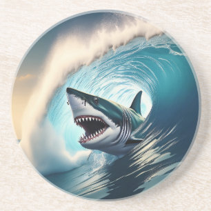 Dessous De Verre En Grès Bump et Bite de requin