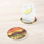 Dessous De Verre En Grès burger (Côté)