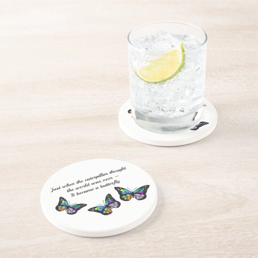 Dessous De Verre En Grès Butterfly Quota d'inspiration (Côté)