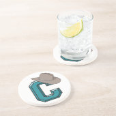 Dessous De Verre En Grès C est pour Cowboy (Côté)