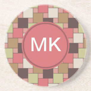 Dessous De Verre En Grès Cabinet d'épice géométrique