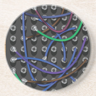 Dessous De Verre En Grès Câbles d'échange téléphonique