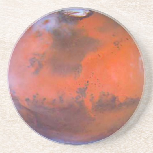 Dessous De Verre En Grès Caboteur de Mars de planète (Devant)