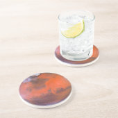 Dessous De Verre En Grès Caboteur de Mars de planète (Côté)