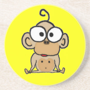Dessous De Verre En Grès Caboteur de singe de bébé