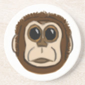 Dessous De Verre En Grès Caboteur de visage de singe (Devant)