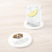 Dessous De Verre En Grès Cadeau Beagle MÂLE (Côté)