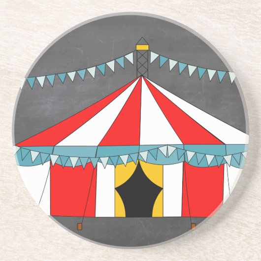 Dessous De Verre En Grès Cadeaux de cirque (Devant)