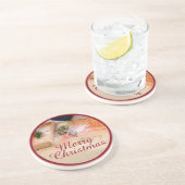 Dessous De Verre En Grès Cadeaux de fête comme motif de Noël (Côté)