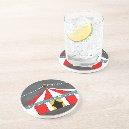 Dessous De Verre En Grès Cadeaux de fête de cirque (Côté)