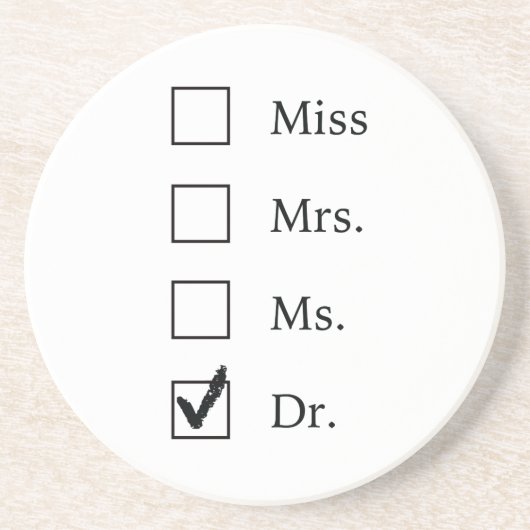 Dessous De Verre En Grès Cadeaux de PhD pour des femmes (Devant)