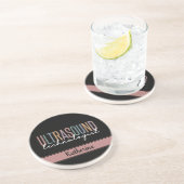 Dessous De Verre En Grès Cadeaux de technologue d'ultrasons personnalisés (Côté)