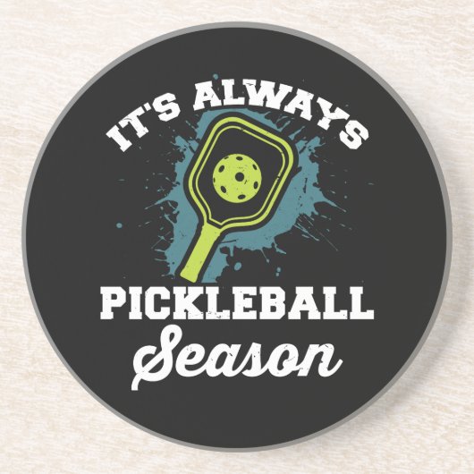 Dessous De Verre En Grès Cadeaux drôles de pickleball (Devant)