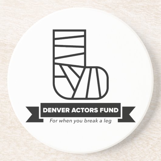 Dessous De Verre En Grès Cadeaux du Fonds des acteurs de Denver (Devant)
