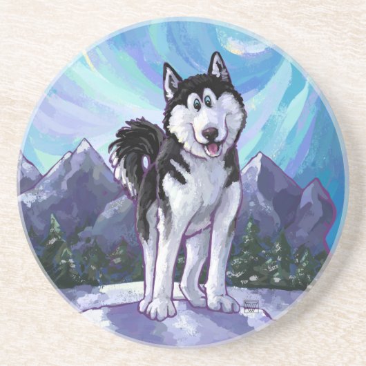 Dessous De Verre En Grès Cadeaux et accessoires Husky (Devant)