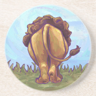 Dessous De Verre En Grès Cadeaux et accessoires Lion