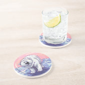 Dessous De Verre En Grès Cadeaux et Accessoires pour Ours Polaire (Côté)