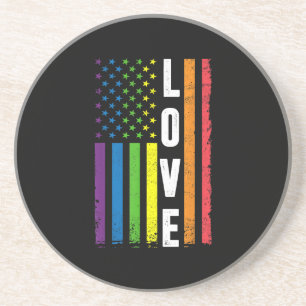 Dessous De Verre En Grès Cadeaux gay pride Hommes Femmes LGBT Arc-en-ciel D