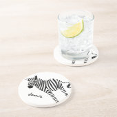 Dessous De Verre En Grès Cadeaux Zebra Lovers (Côté)