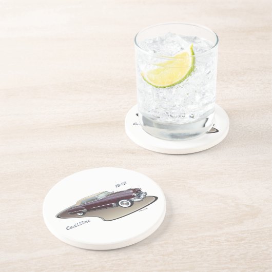 DESSOUS DE VERRE EN GRÈS CADILLAC 1949 (Côté)