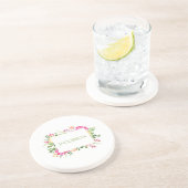 Dessous De Verre En Grès Cadre de printemps : Dessous de verre de grès pers (Côté)