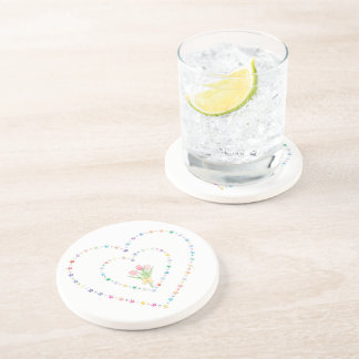 Dessous De Verre En Grès Cadre en forme d'étoile concentrique fantaisiste e