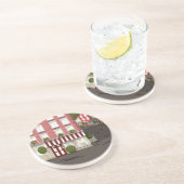 Dessous De Verre En Grès café (Côté)