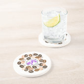 Dessous De Verre En Grès CAFÉ & CUSSIN' de Jeff Willis Art (Côté)