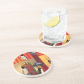 Dessous De Verre En Grès Café de pingouin (Côté)