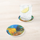 Dessous De Verre En Grès Café Van Gogh Terrasse en soirée (Côté)