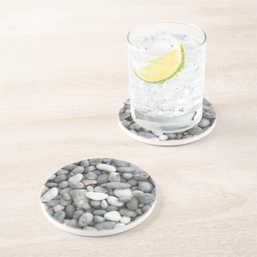 Dessous De Verre En Grès Cailloux (Côté)