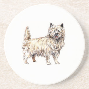Dessous De Verre En Grès Cairn Terrier