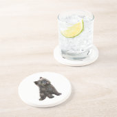 Dessous De Verre En Grès Cairn Terrier - bringé (Côté)
