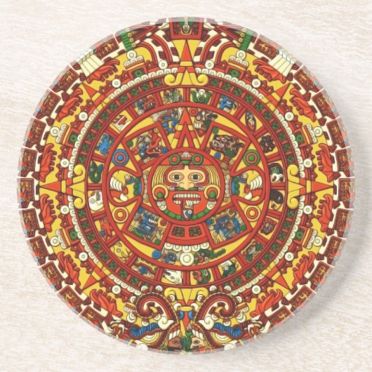 Dessous De Verre En Grès calendrier maya (Devant)