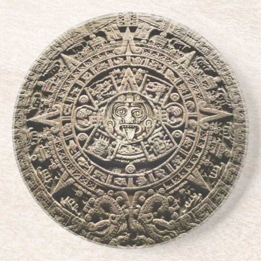 Dessous De Verre En Grès Calendrier maya (Devant)