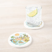 Dessous De Verre En Grès California Beach Life (Côté)