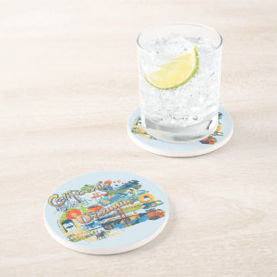 Dessous De Verre En Grès California Dreaming