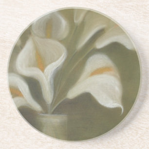 Dessous De Verre En Grès Calla Coupe Les Fleurs Dans Un Vase Artistique Enc