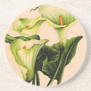 Dessous De Verre En Grès calla lily