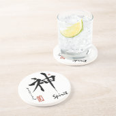 Dessous De Verre En Grès Calligraphie chinoise japonaise d'ESPRIT de (Côté)