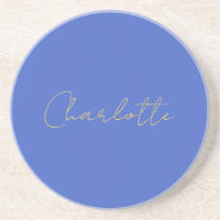 Calligraphie Or Couleur Deep Royal Nom personnalis