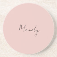 Calligraphie Rose Gold Élégant Simple Nom