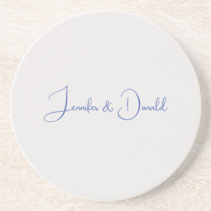 Dessous De Verre En Grès Calligraphie tendance écriture classique personnel