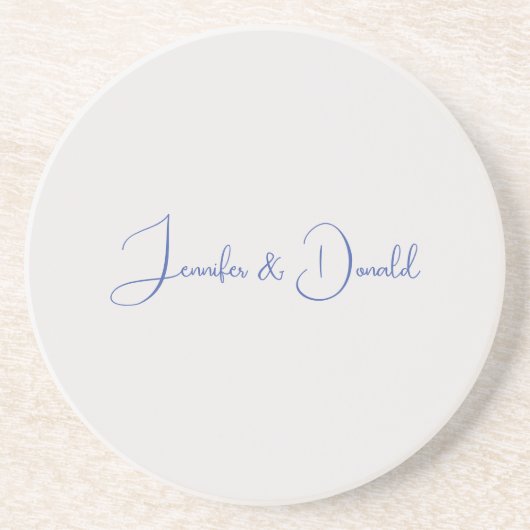 Dessous De Verre En Grès Calligraphie tendance écriture classique personnel (Devant)