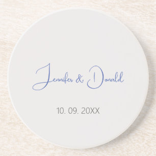 Dessous De Verre En Grès Calligraphie tendance écriture classique personnel