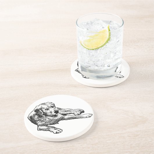 Dessous De Verre En Grès Calme du tableau : Grain d'or (Côté)