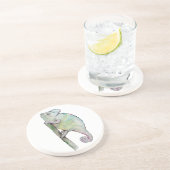 Dessous De Verre En Grès Caméléon mignon peint à l'aquarelle (Côté)