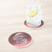 DESSOUS DE VERRE EN GRÈS CAMEO ANTIQUE, DAME AVEC MONOGRAMME DE PÂTES (Côté)